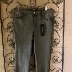 New LIVERPOOL Avery Crop Grey Jeans Size 12/31